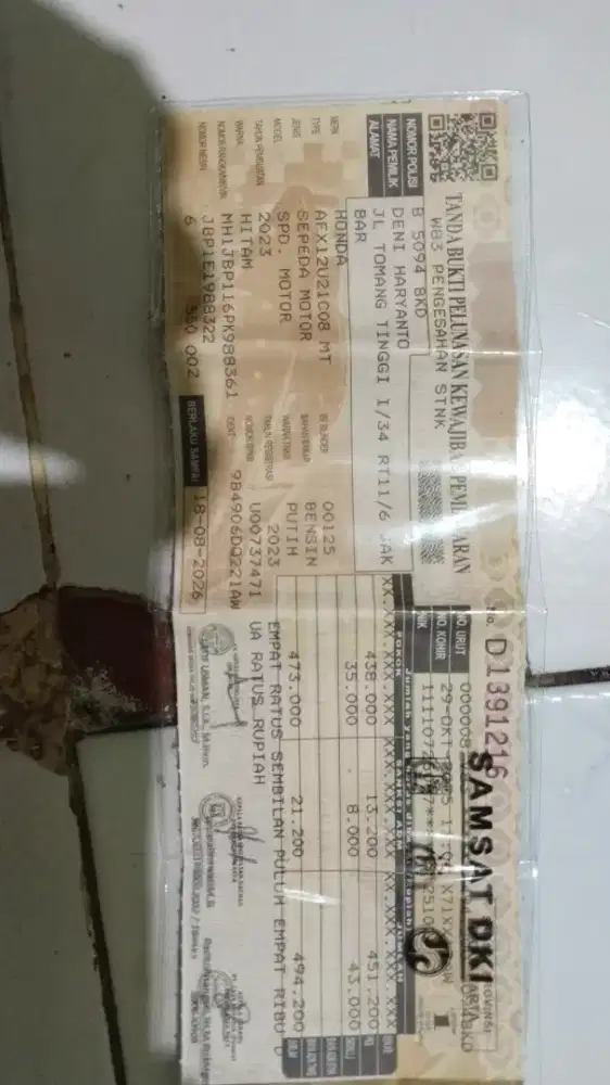 Kondisi mesin masih bagus