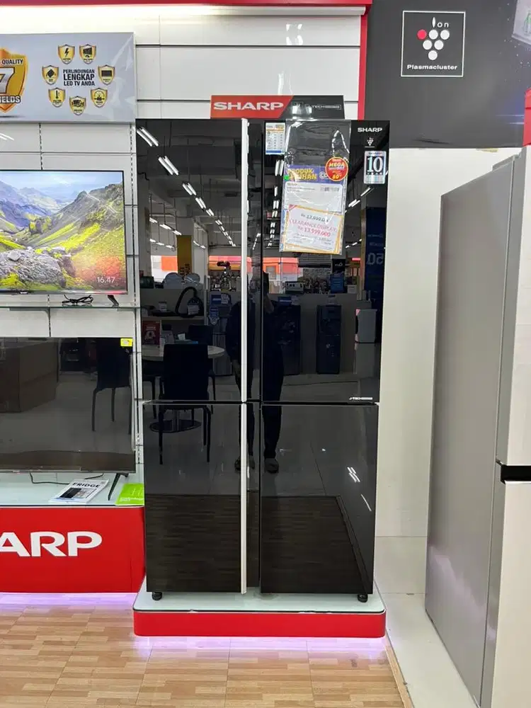 SHARP REFRIGERATOR 4 DOORS 639 L, BISA CICILAN 0%