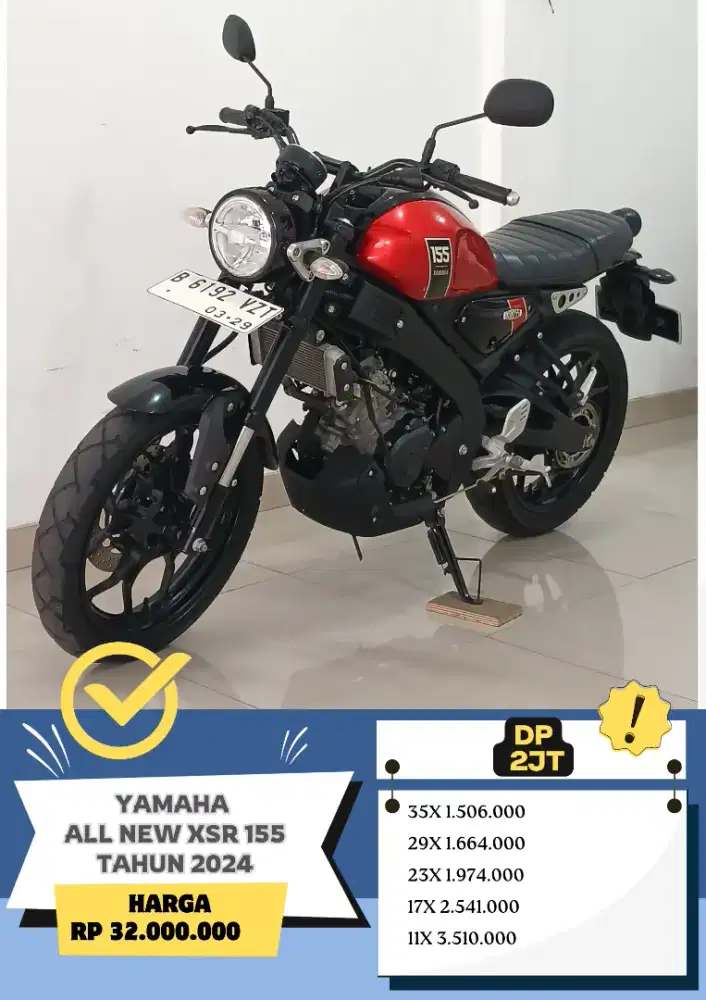 KM 8rb Yamaha All New XSR 155 Tahun 2024