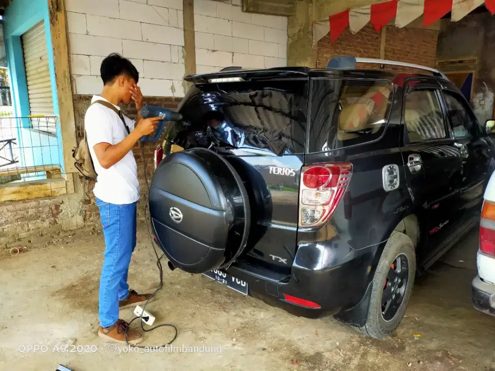 Kaca film cover jok wrapping sticker panggilan murmer