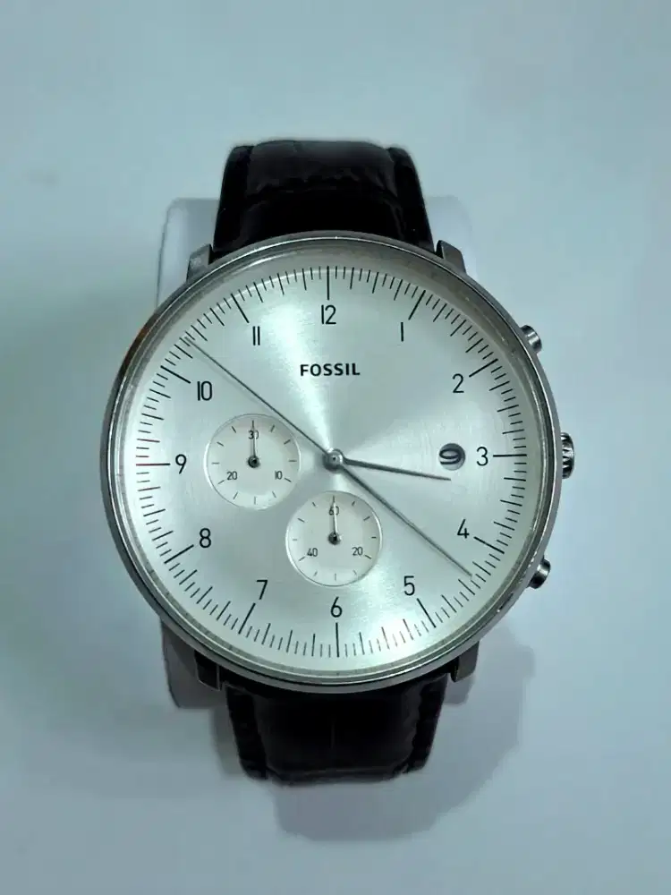 Jam fossil chrono tali kulit