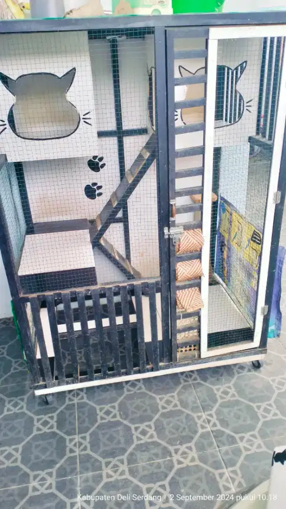 Jual kandang kucing 3 tingkat