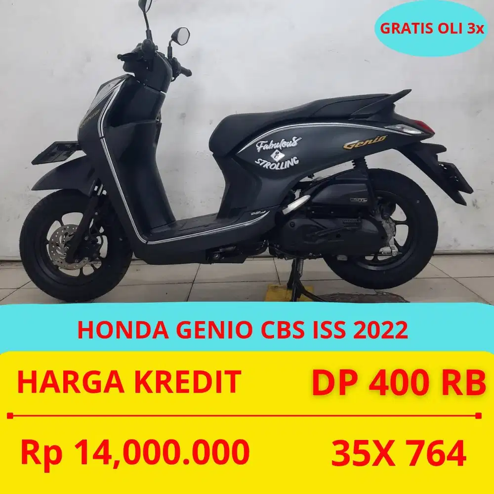 PROMO SUKSES MOTOR HONDA GENIO CBS IS 2022 MURAH  400 RIBU GUYS