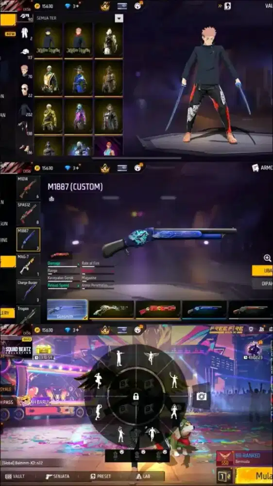 jual akun FF sultan serba termurah terbaik Amanah dan Tepercaya100%