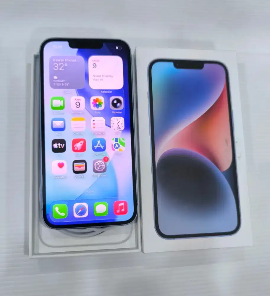 iphone 14 128gb Ex ibox mulus fullset ori elegan