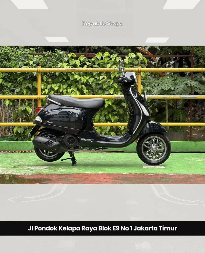 PIAGGIO VESPA LX125 IGET LED TH 2020 WARNA BLACK PERFECT CONDITION.