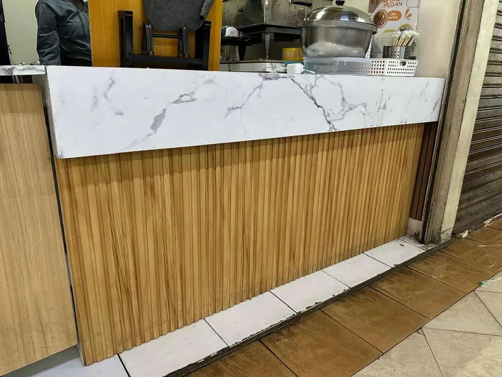 MEJA CABINET JUALAN / KASIR MAKANAN