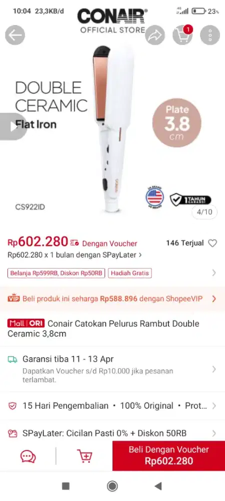 CATOK RAMBUT , merk *CONAIR*