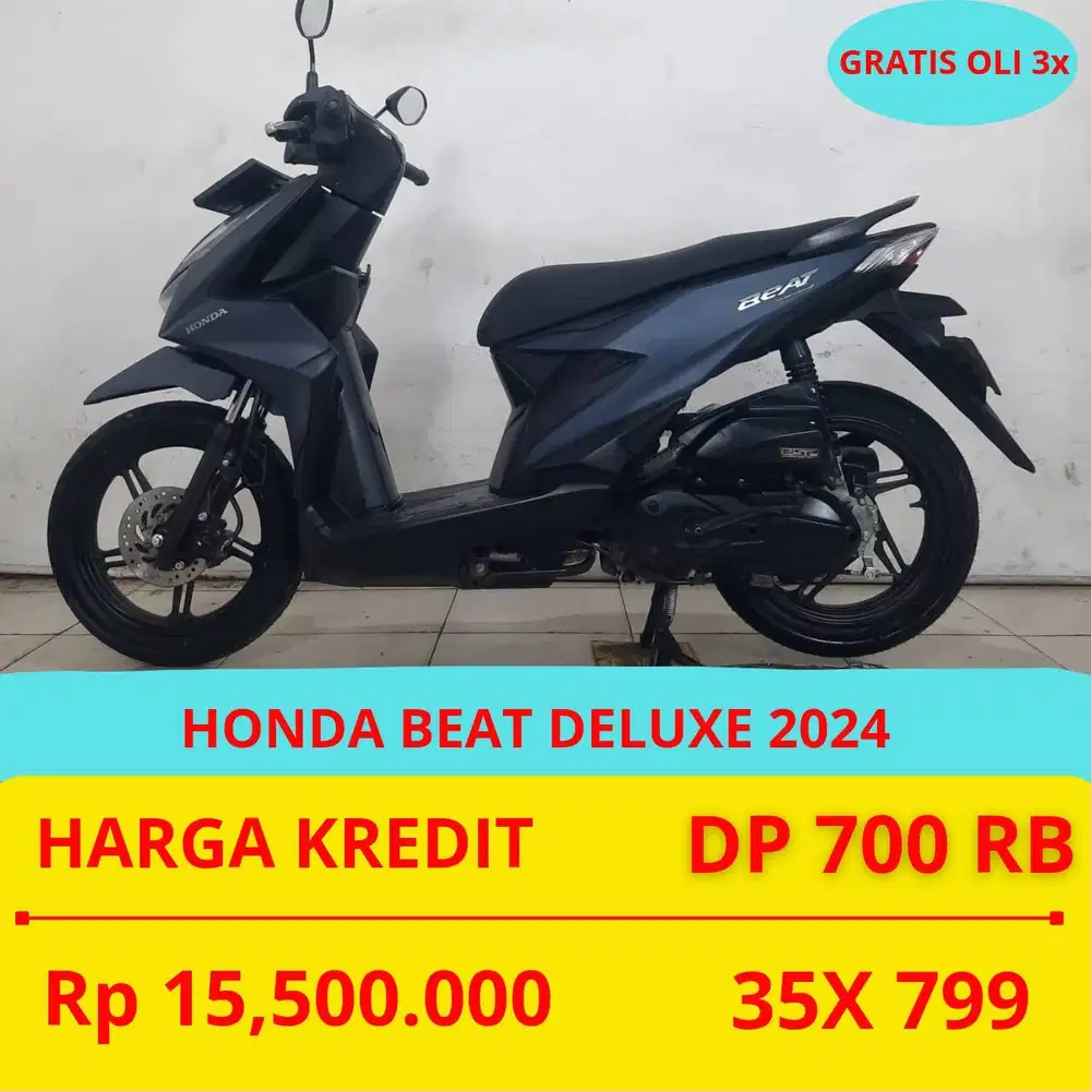 PROMO SUKSES MOTOR HONDA BEAT DELUXE 2024 DP MURAH 700 RIBU GUYS