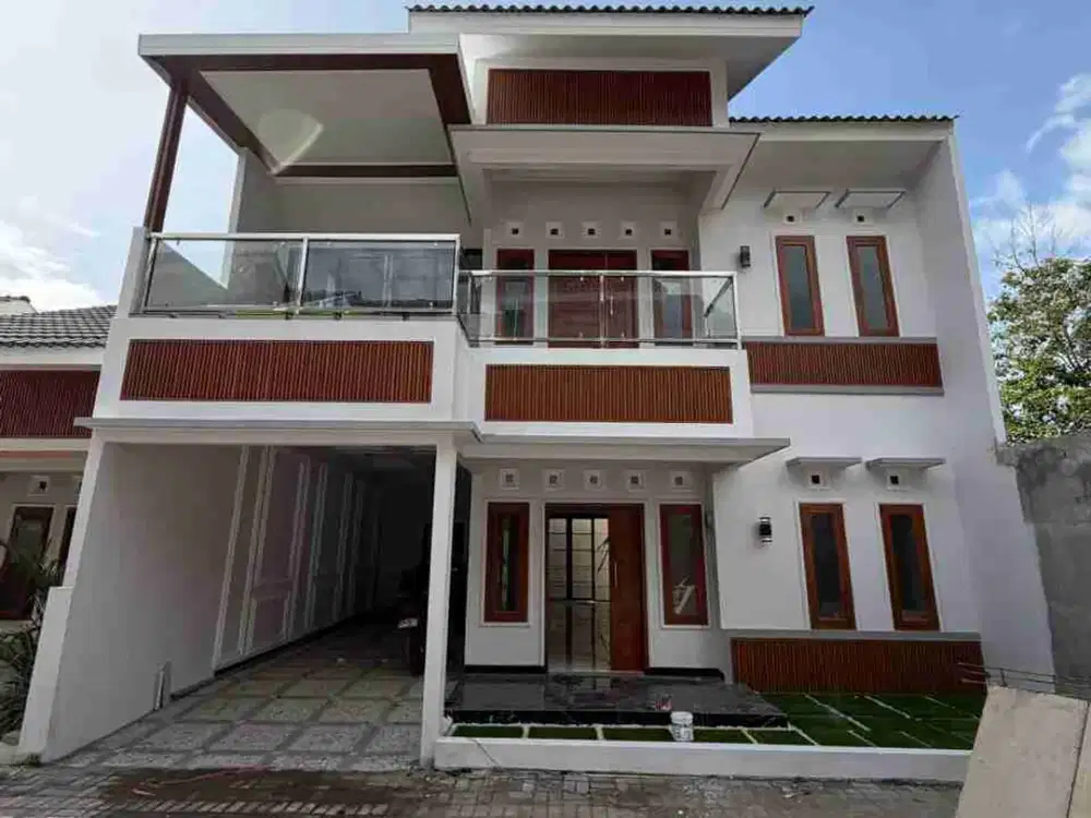 FULL FURNISHED..RUMAH BARU 2 LANTAI MINIMALIS MODERN DI PURWOMARTANI KALASAN SLEMAN