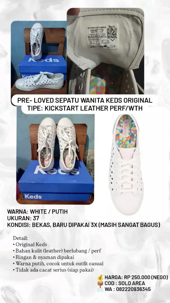 Pre Loves Sepatu Keds Original