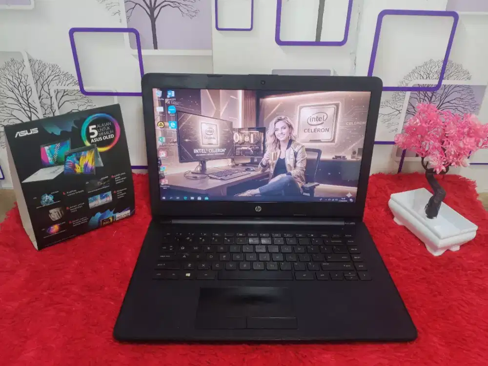 Promo Laptop second HP 14 DDR4 siap pakai harga real stok terbatas