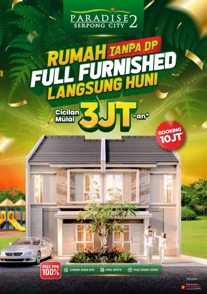 Perumahan serpong di kawasan Kota mandiri