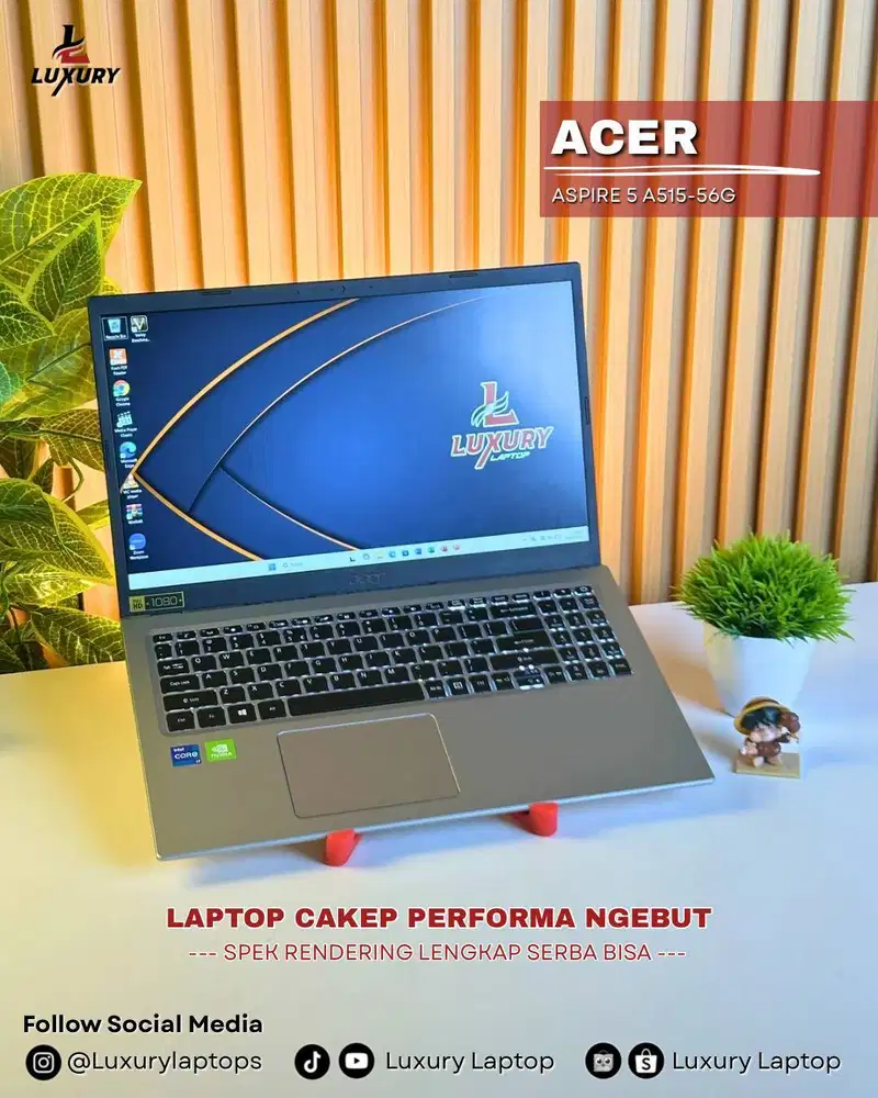LAPTOP ACER ASPIRE 5 A515-56G CORE I7 NVIDIA MX450 SSD512GB RAM8GB 2ND