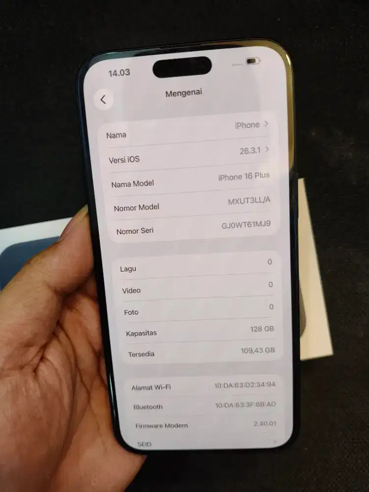 Apple iPhone 16 plus 128 simlock all operator