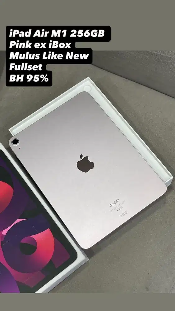 iPad Air M1  256GB Pink wifi only ex iBox Mulus Like New