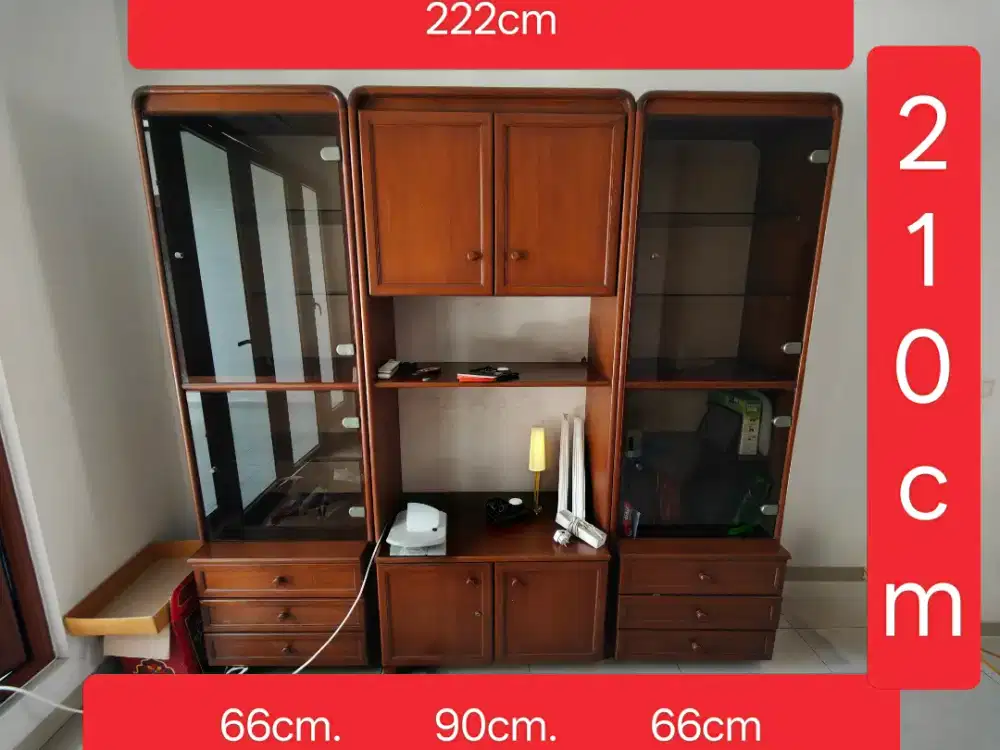 [DIJUAL CEPAT] Lemari kayu jati; bisa satuan/lump sum