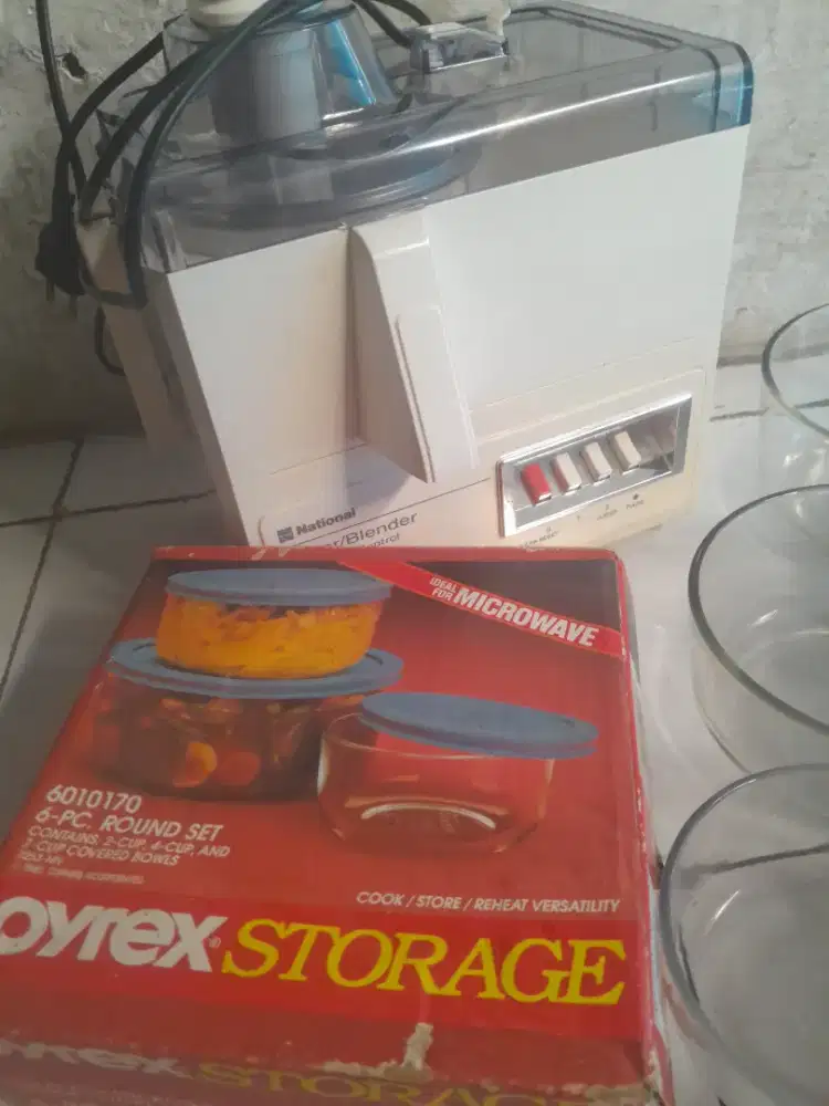 Jual mesin juicer blender normal dan mangkuk pyrex kondisi layak pakai