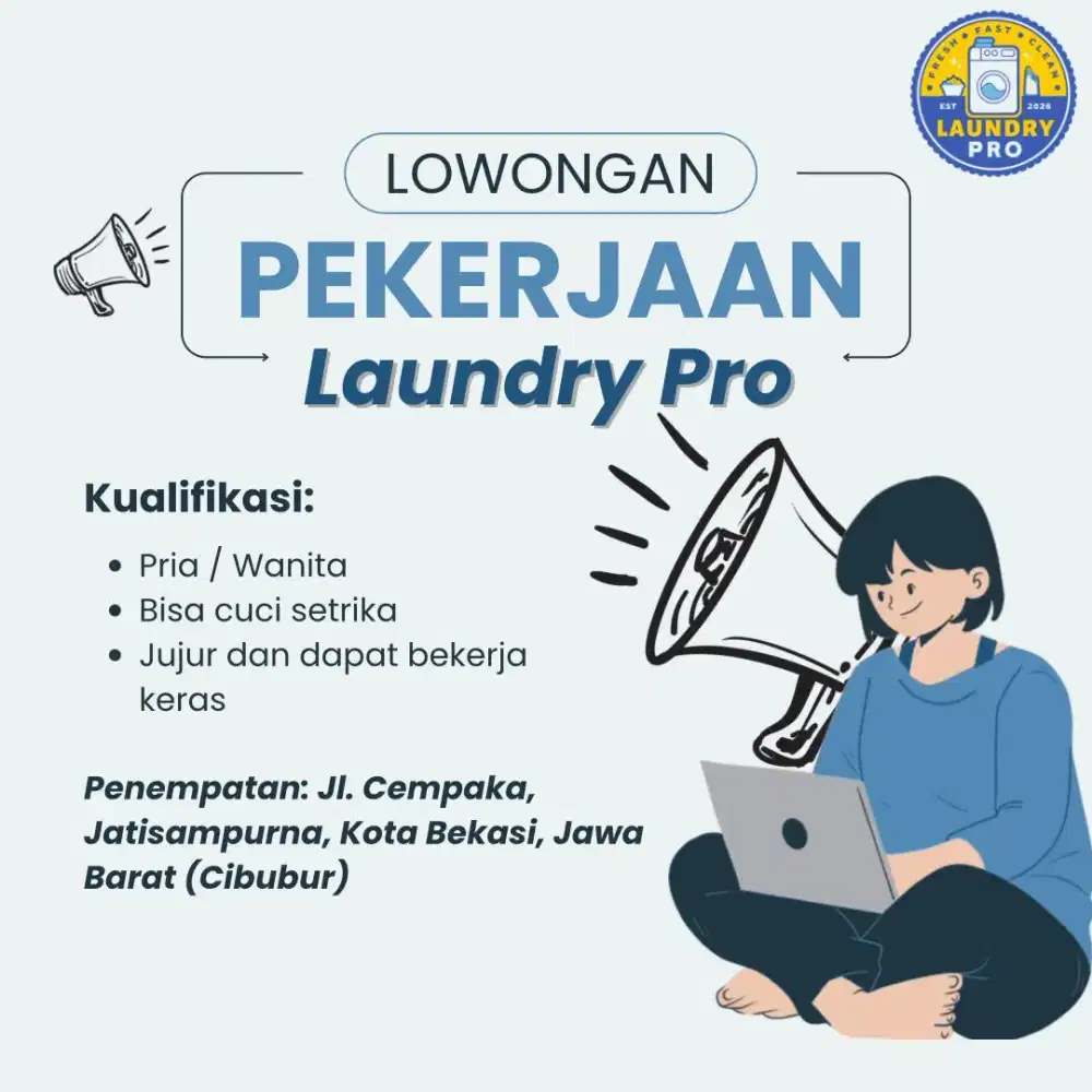 [LOWONGAN KERJA - LAUNDRY PRO]