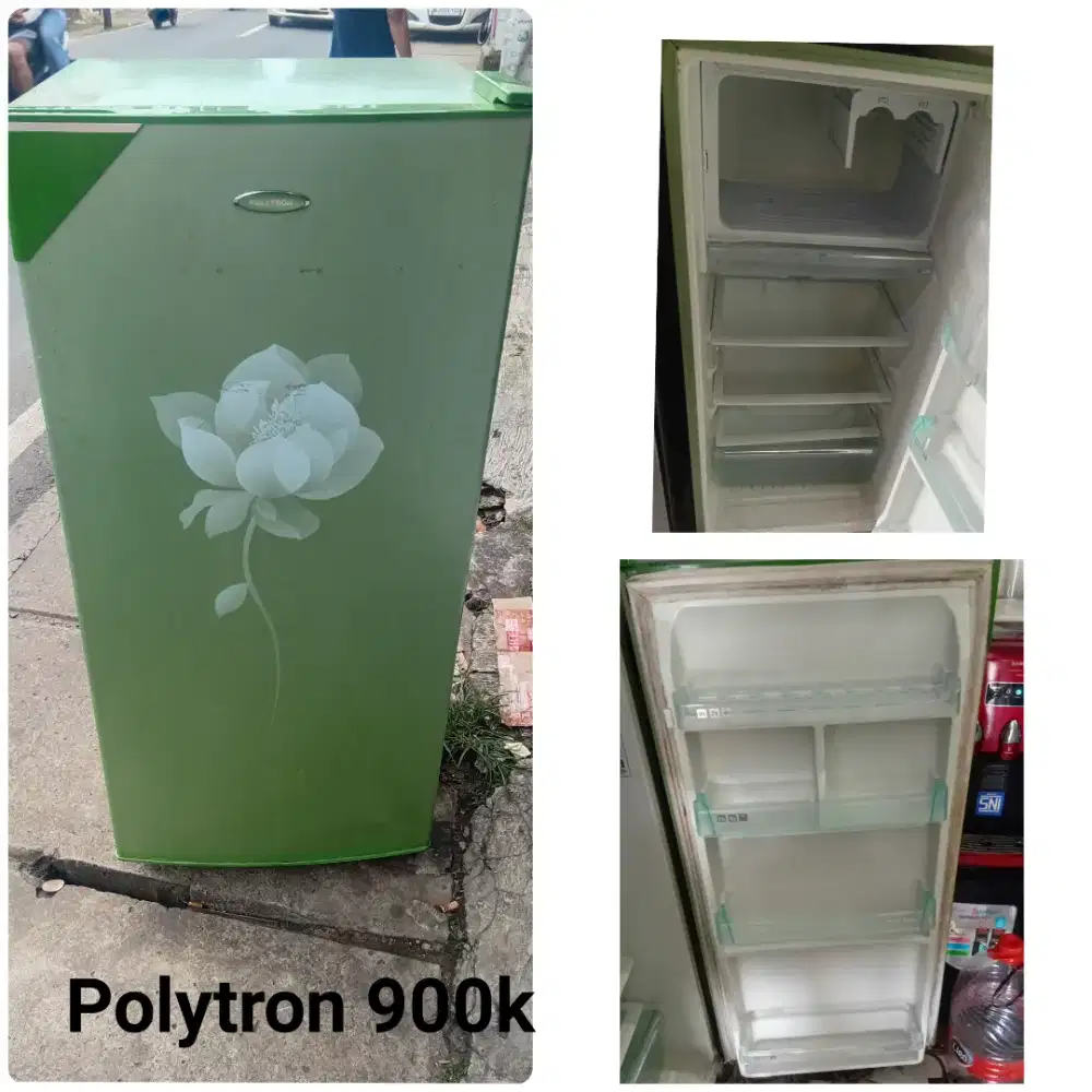 Kulkas polytron bekas bergaransi