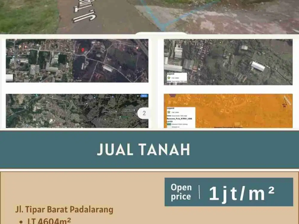 Dijual tanah diperuntukkan pemukiman di tipar barat Padalarang