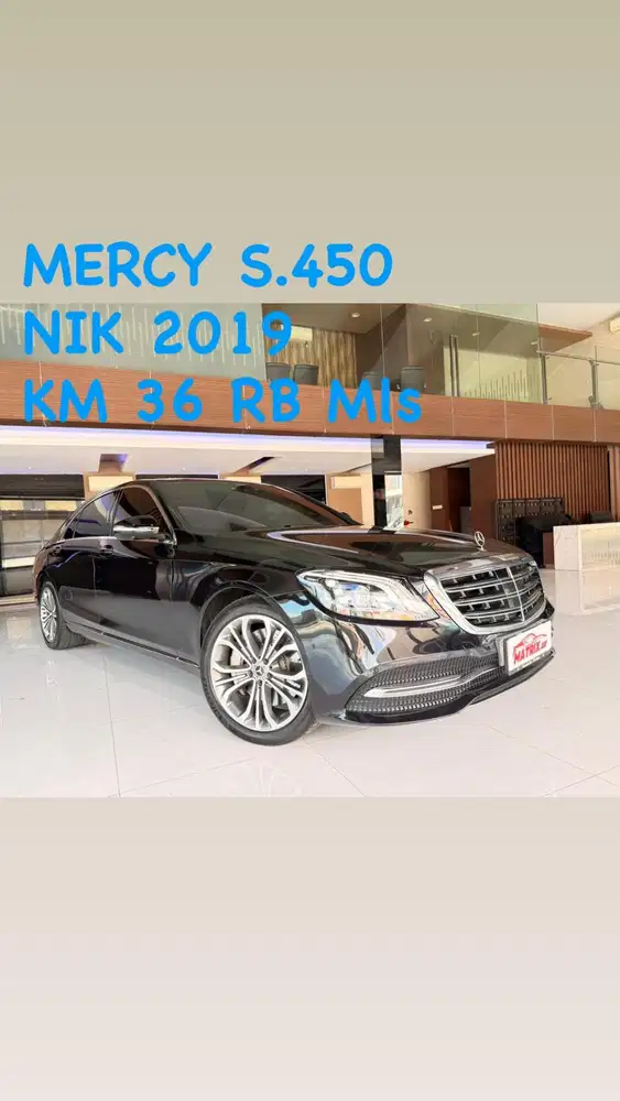 Mercy S450 Nik 2019 Black on mocca Siap pakai