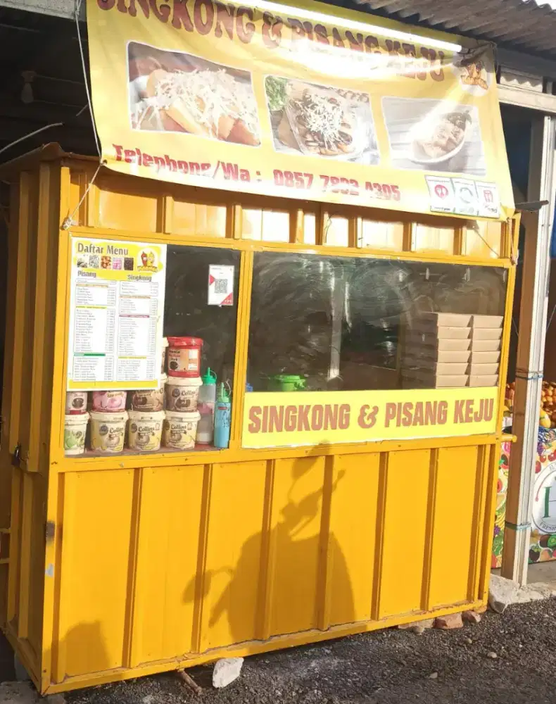 Gerobak untuk usaha singkong keju , martabak , dan lain lain