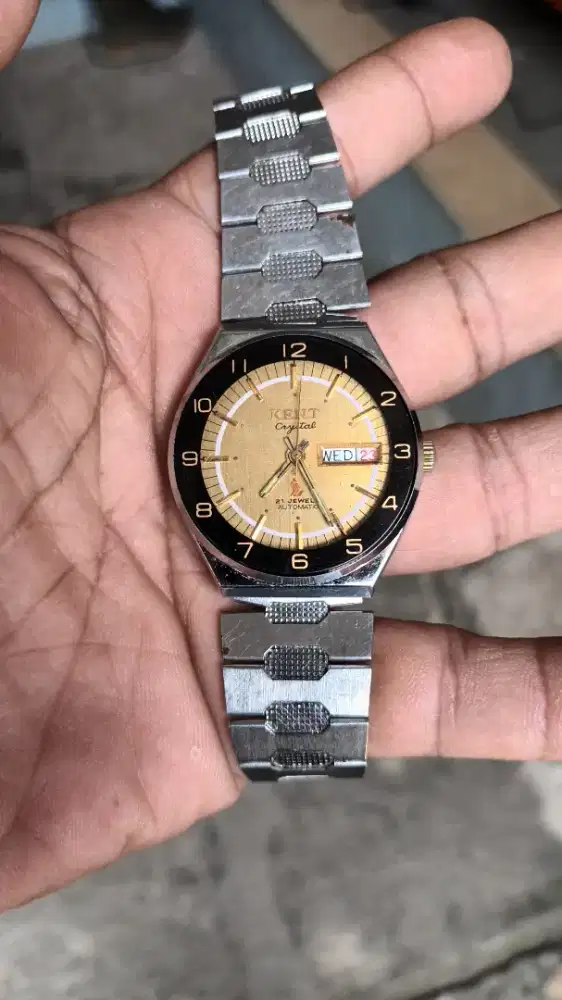 Jam tangan lawas KENT crystal Otomatis