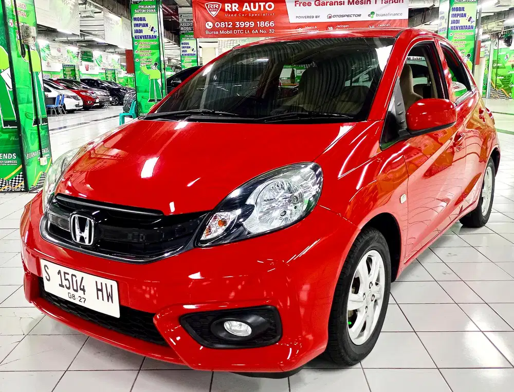Honda Brio E CVT 1.2 Merah 2017 Matic ISTIMEWA BOSS !!!