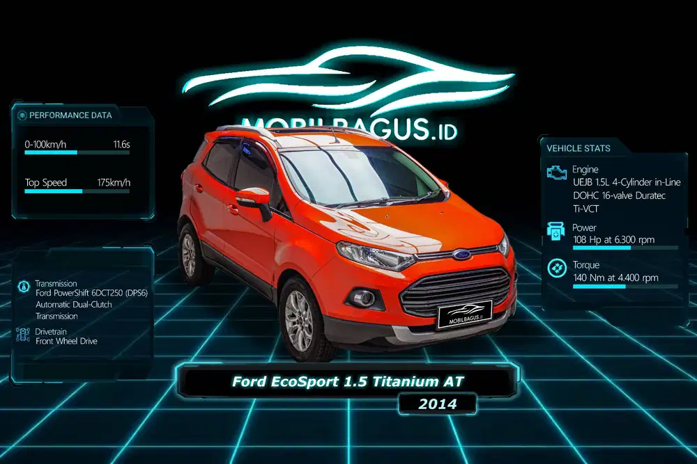 [LOW KM!!!] Ford EcoSport 1.5 Titanium Metik 2014 NoPol Genap