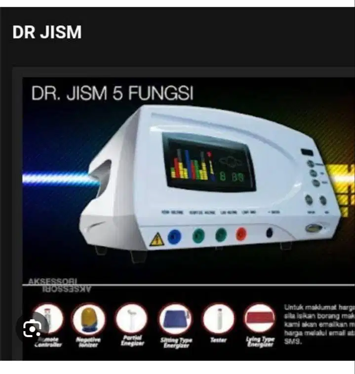 Mesin terapi elektrostatik dr.Jism