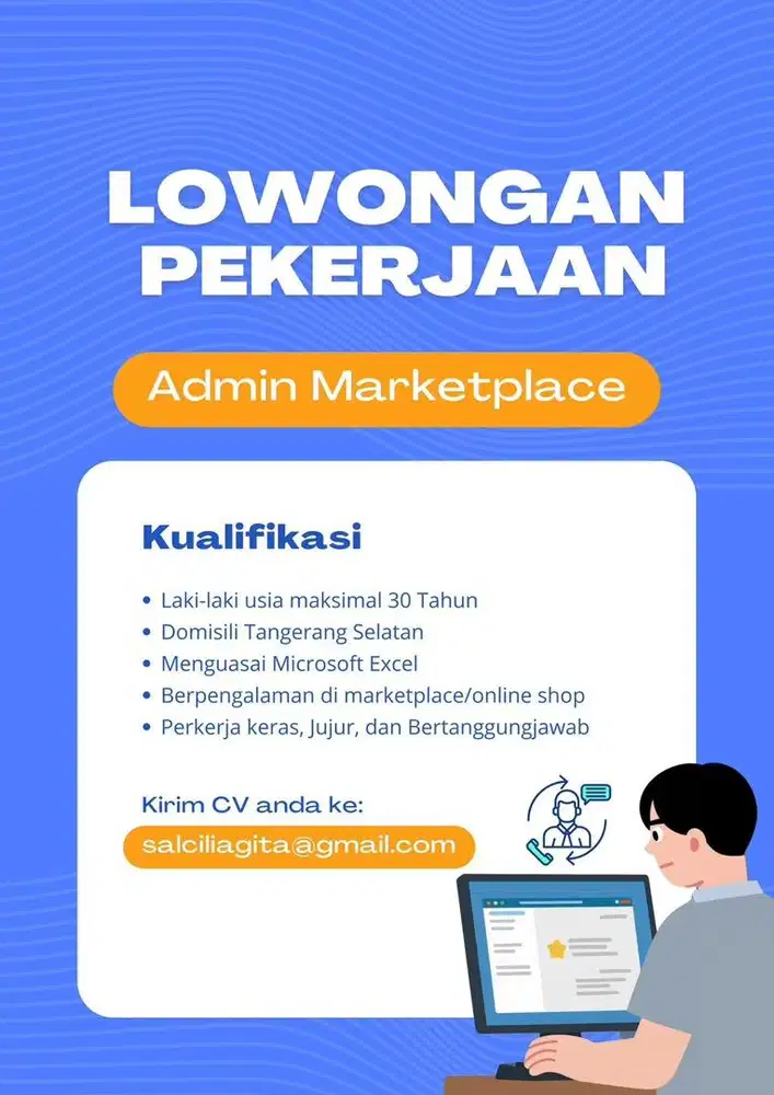 Lowongan kerja admin marketplace