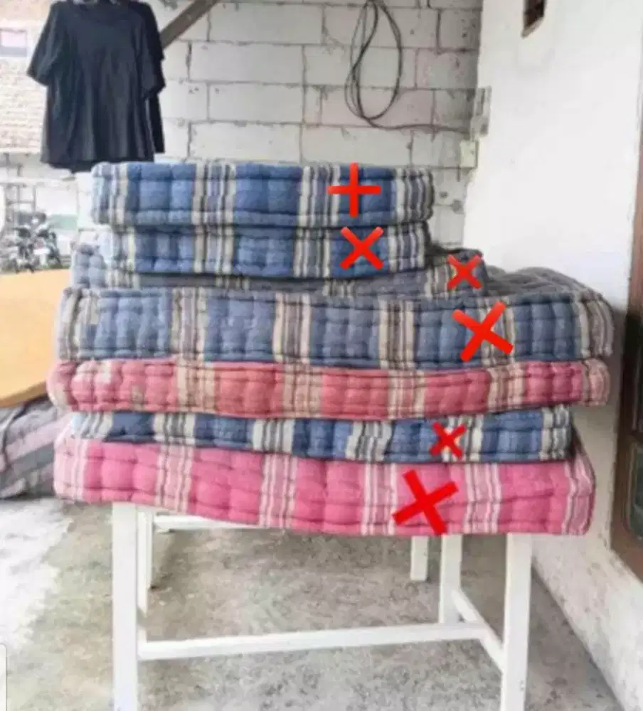 Di jual cepat murah kasur kapuk bekas