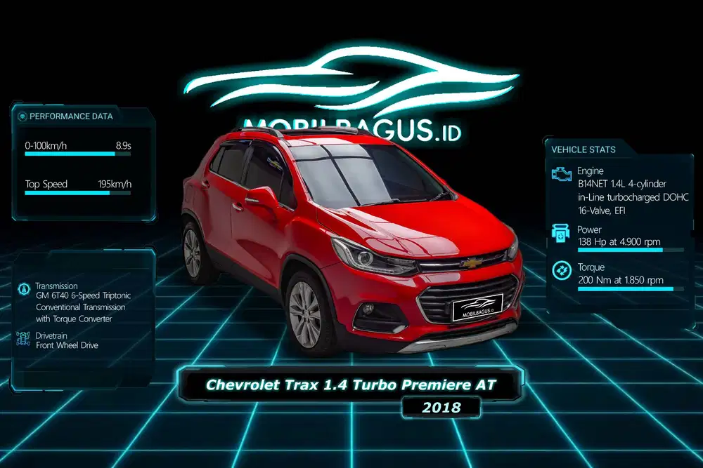 [SUPER LOW KM!!!] Chevrolet Trax 1.4 Turbo Premier Metik 2018 Genap