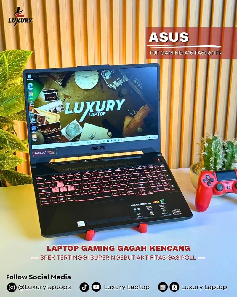 LAPTOP ASUS TUF GAMING A15 FA506NFR RYZEN 7 NVIDIA RTX 2050 512GB 16GB