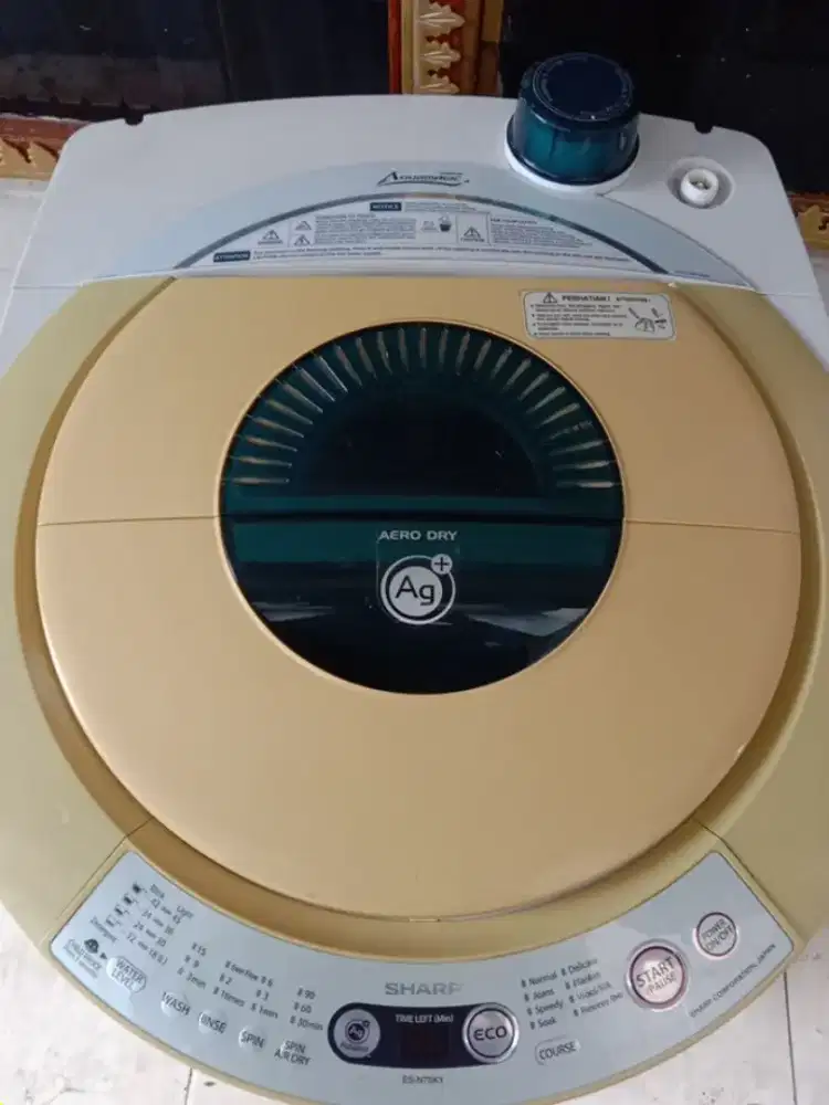 jual mesin cuci 1 tabung sharp 8kg digital/otomatis siap pakai