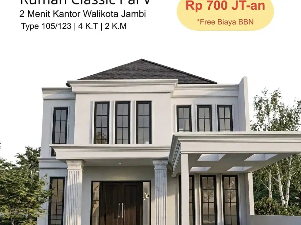 Rumah Mewah Pall 5 Kota Jambi Type 105