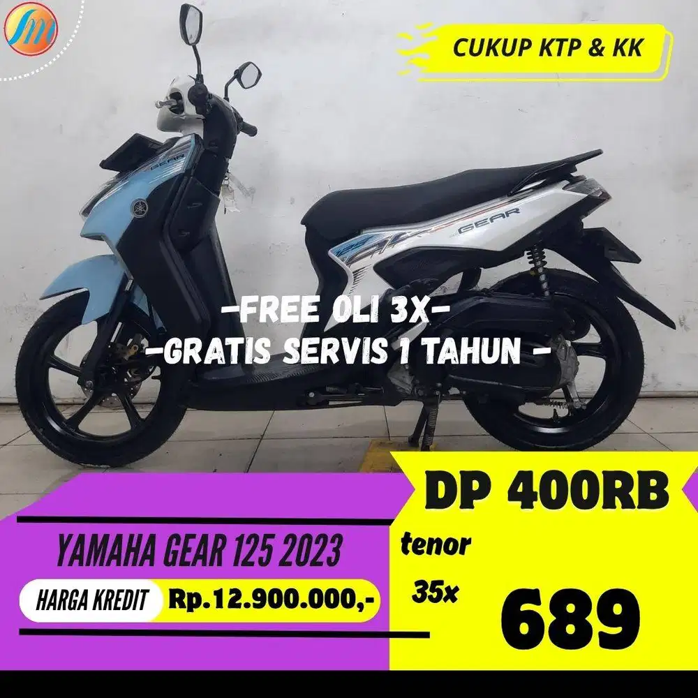 YAMAHA GEAR 125 2023 KREDIT DP HANYA 400RB ANGSURAN RINGAN BERGARANSI