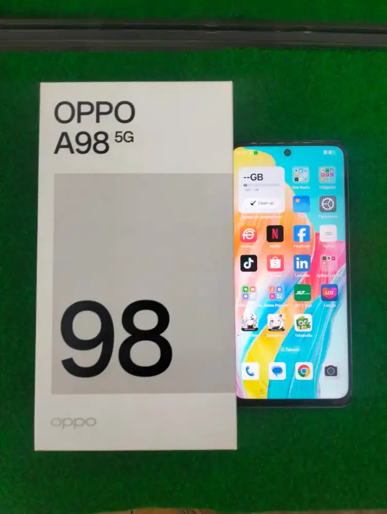 oppo A98 5G ram 8/256gb lengkap mulus