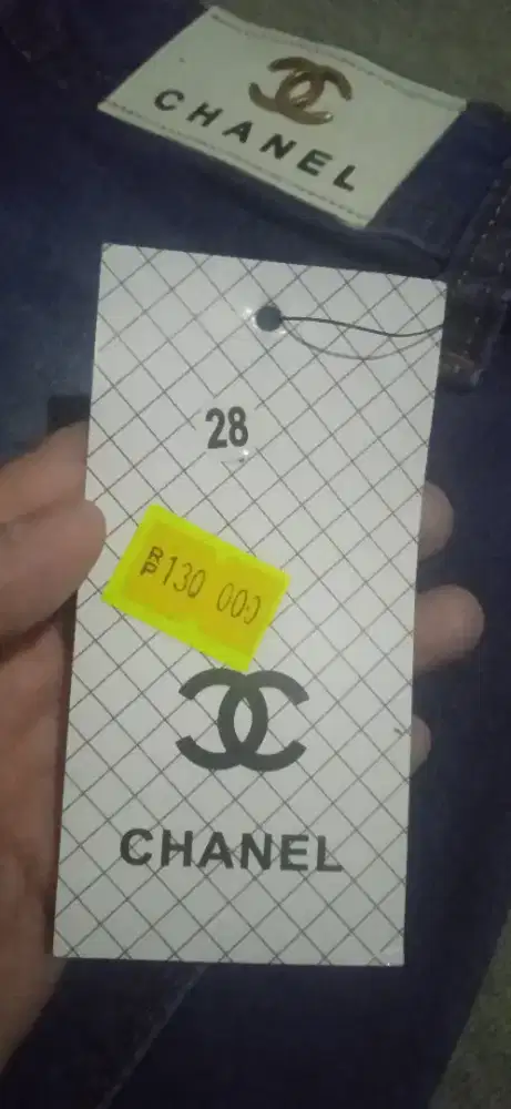 CELANA JEANS CHANNEL HIGHWAIST