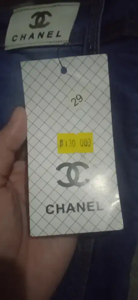 CELANA JEANS CHANNEL HIGHWAIST