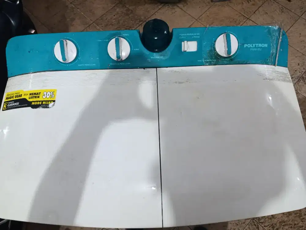 MESIN CUCI POLYTRON PWM 852 2 PINTU ATAS TABUNG