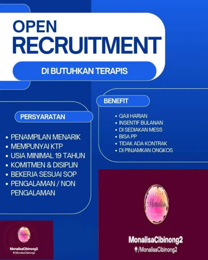 Lowongan Therapist wanita