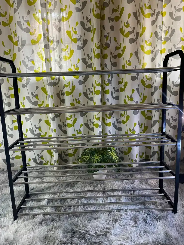 Rak Sepatu Alumunium 4 Susun