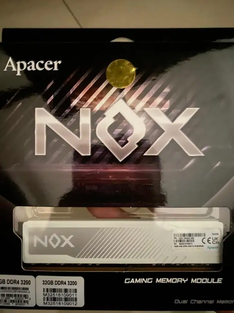 Ram nox apacer ddr4 32gb kit 3200