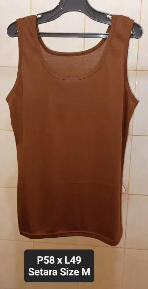 SINGLET / TANK TOP BROWN (HER YOUNG)