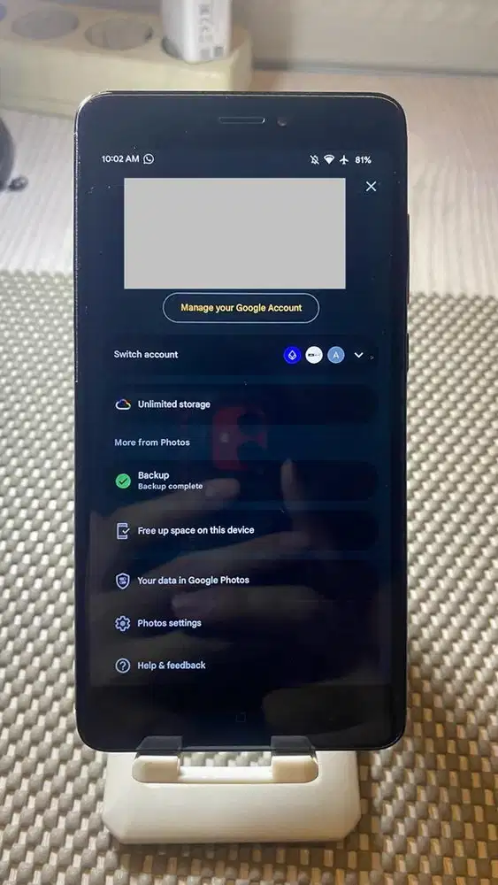 Xiaomi Redmi Note 4 Unlimited Google Photos