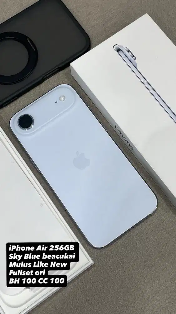Iphone 17 Air 256GB White beacukai mulus Like New
