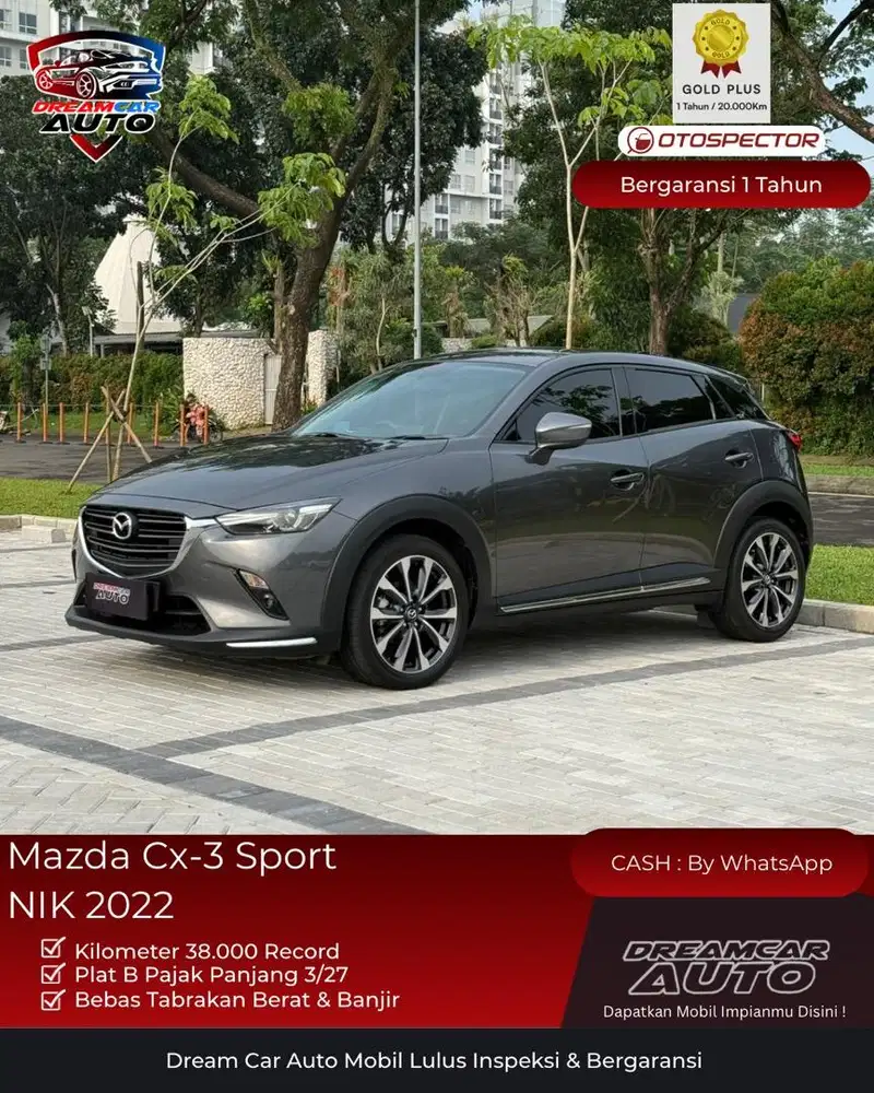[ LOW KM 38Rb ] Mazda CX-3 CX3 Sport 1.5 2022 Non sunroof