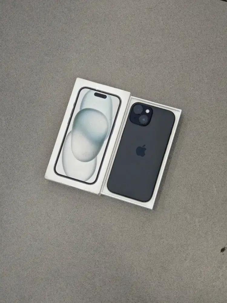 Iphone 15 256 GB Ibox Second seperti baru